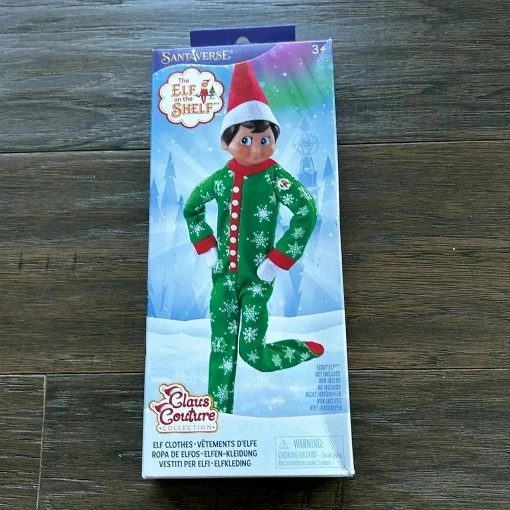 The Elf On The Shelf Snowflake Snuggle PJ’s outfit - Christmas Elf